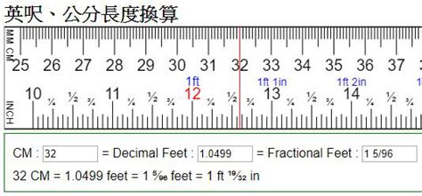 台尺 公分 換算|一尺幾公分？尺換算公分、公分換算尺(ft to cm)